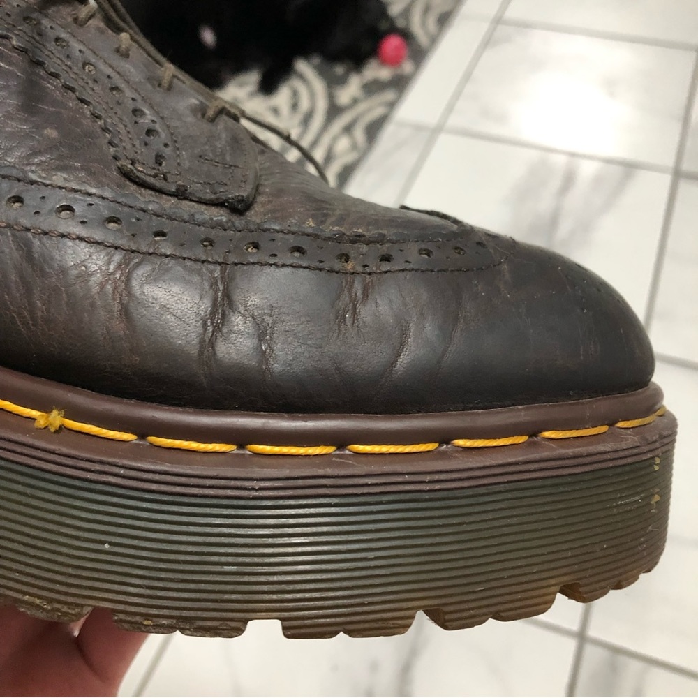 Dr. Martens 3989/34 Wingtip Brogue Platform Oxfords - Picture 6 of 16